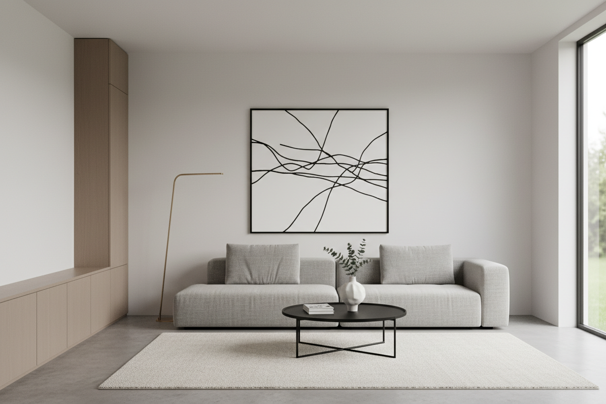 Modern strak interieur: minimalisme en elegantie gecombineerd