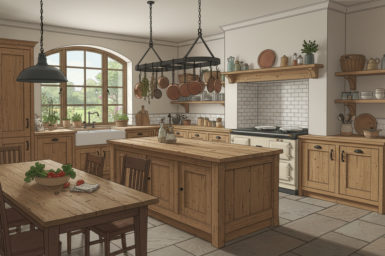Oud houten keuken: authentiek en karaktervol koken