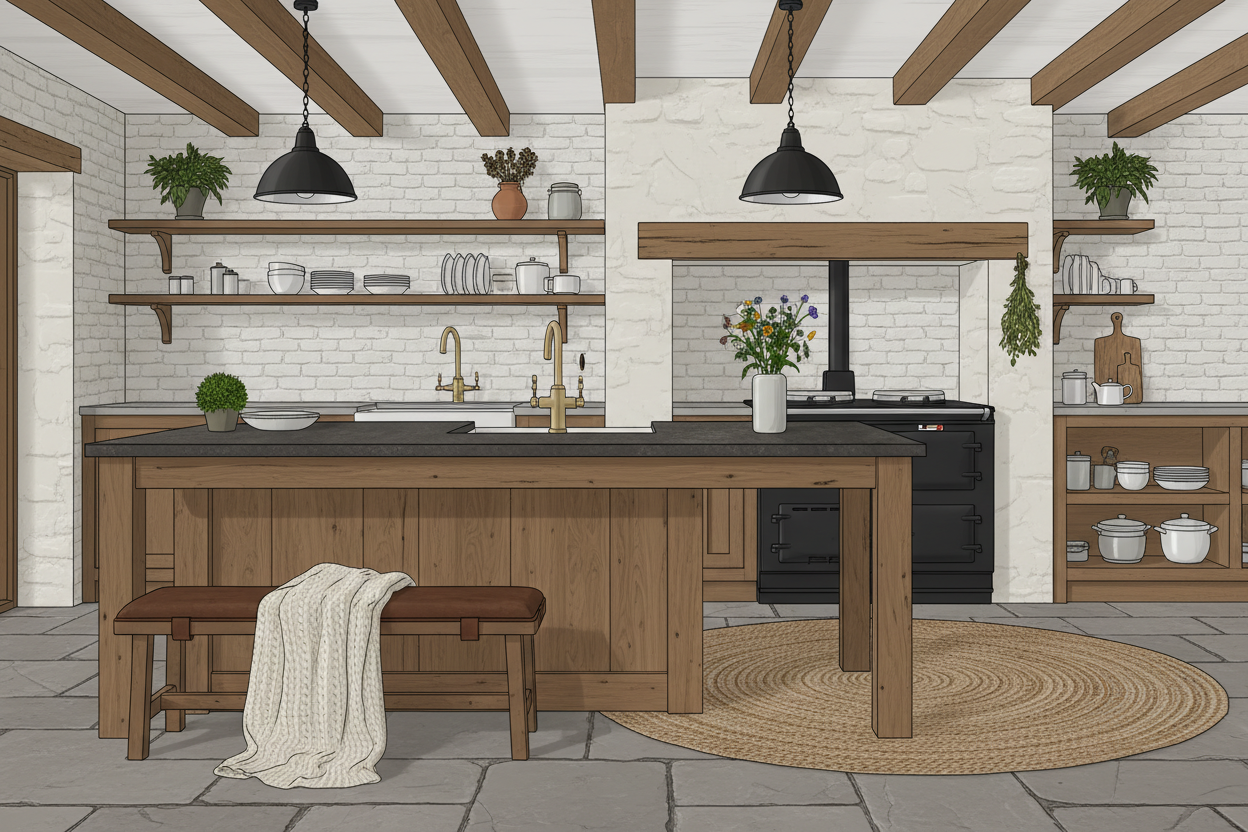 Stoere landelijke keuken: inspiratie voor een robuuste en gezellige inrichting
