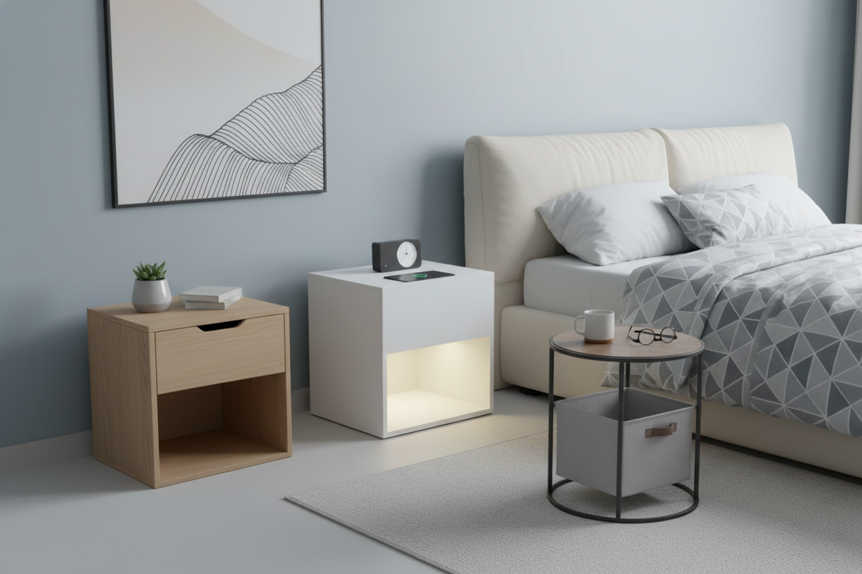 Praktische nachtkastjes bij gamma: stijlen en prijzen