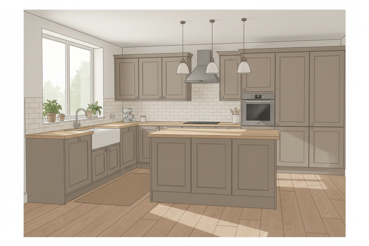 Taupe kleurige keuken: creëer een warme en rustige sfeer