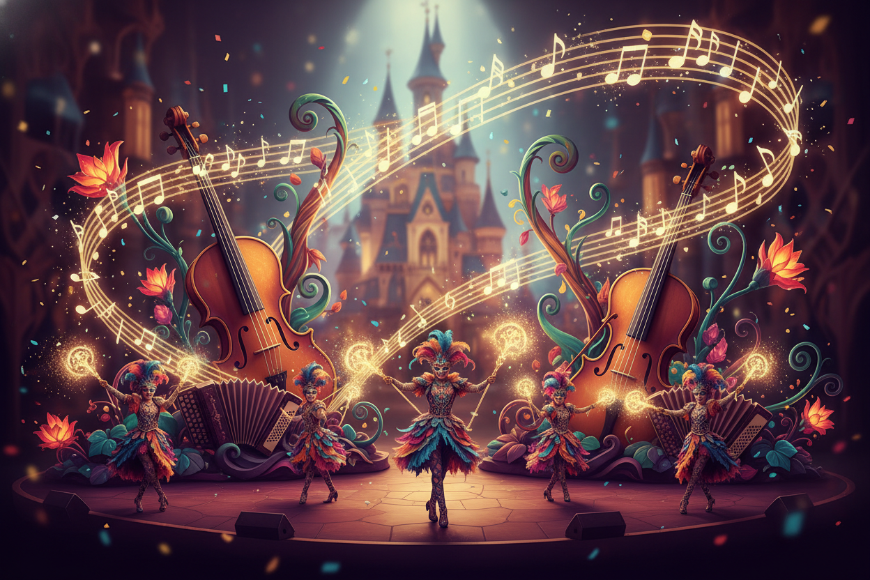 Carnaval festival efteling: muziek en magie in beeld
