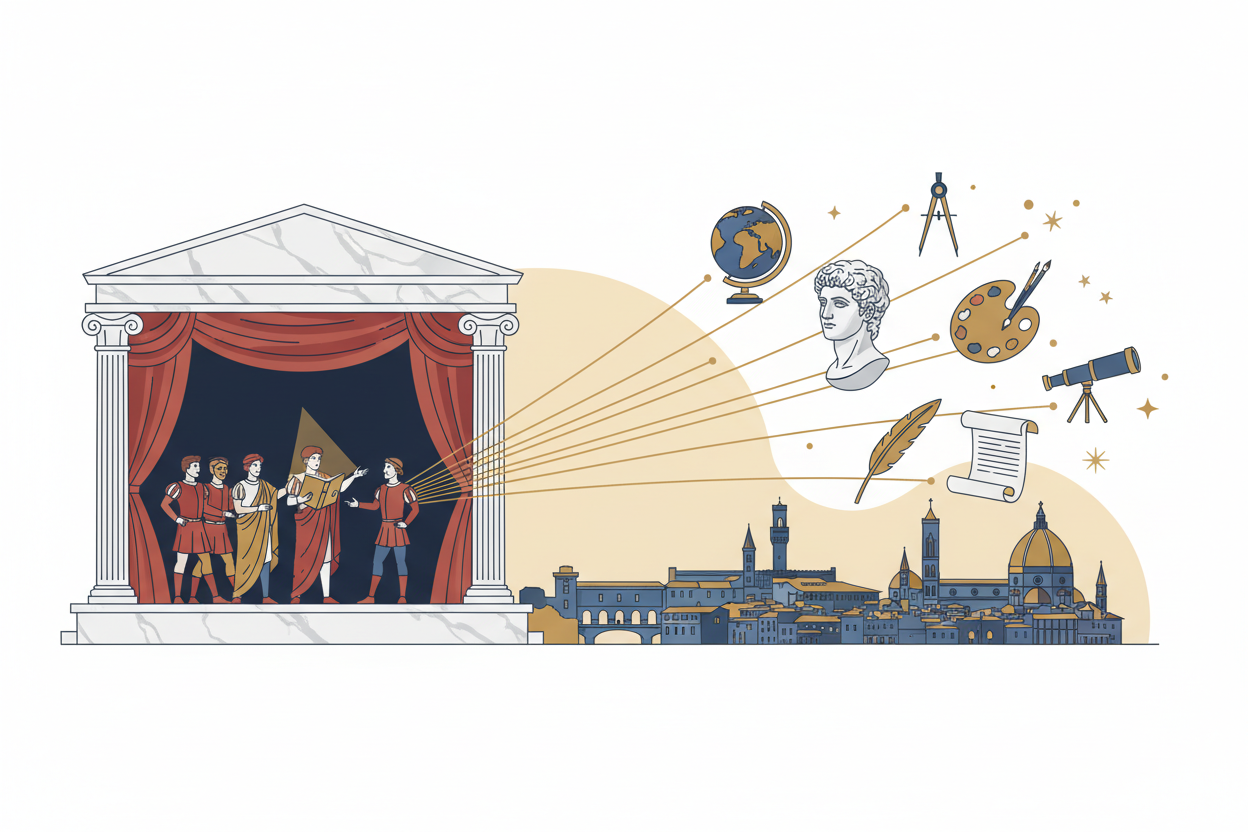 Wat is de rol van theater in de opkomst van de renaissance