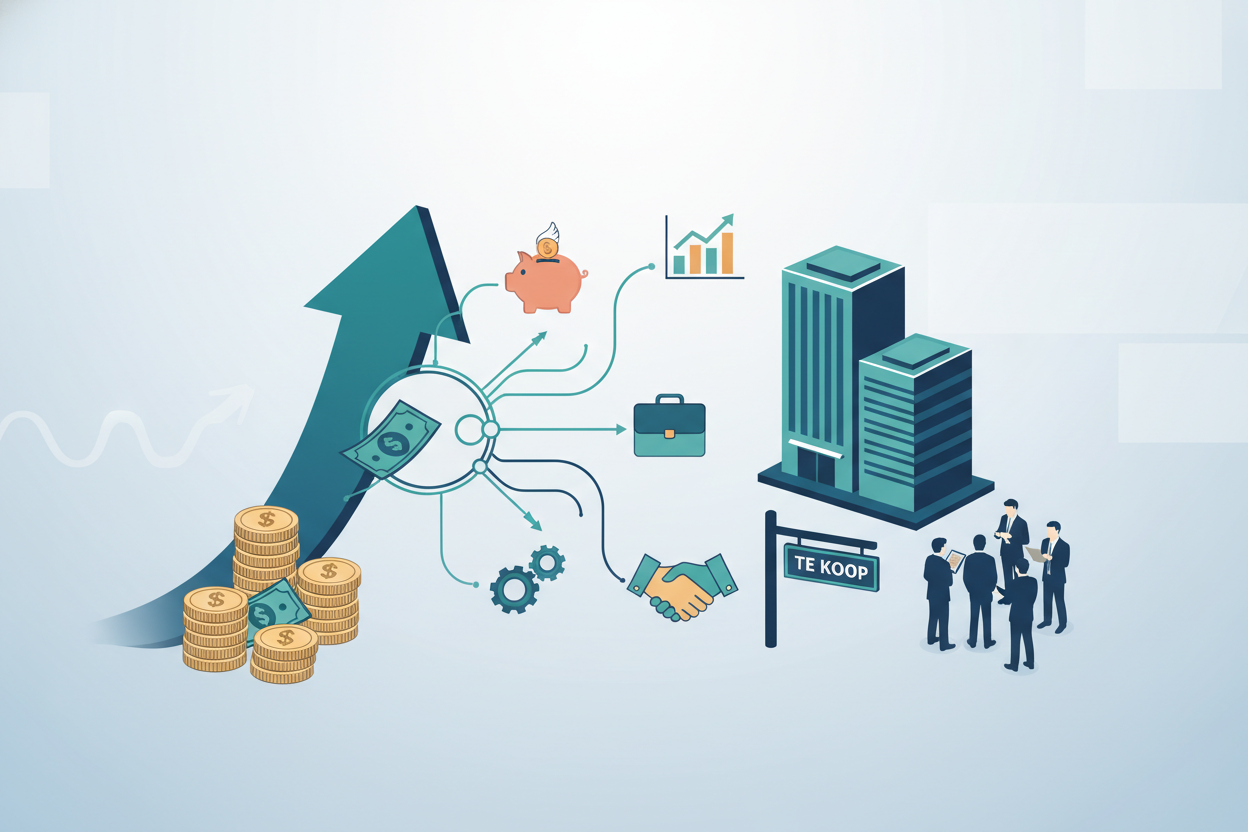 Hoe financiering regelen als bedrijf te koop staat