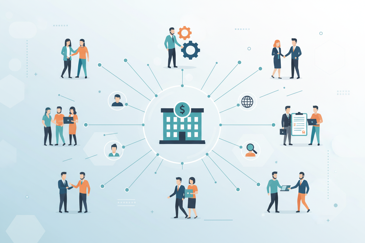 Netwerken als strategie bij een bedrijf te koop