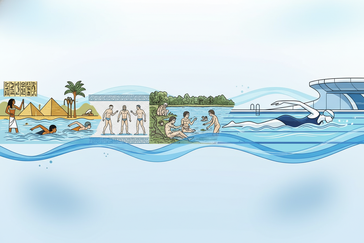 De fascinerende geschiedenis van het zwemmen door de eeuwen heen