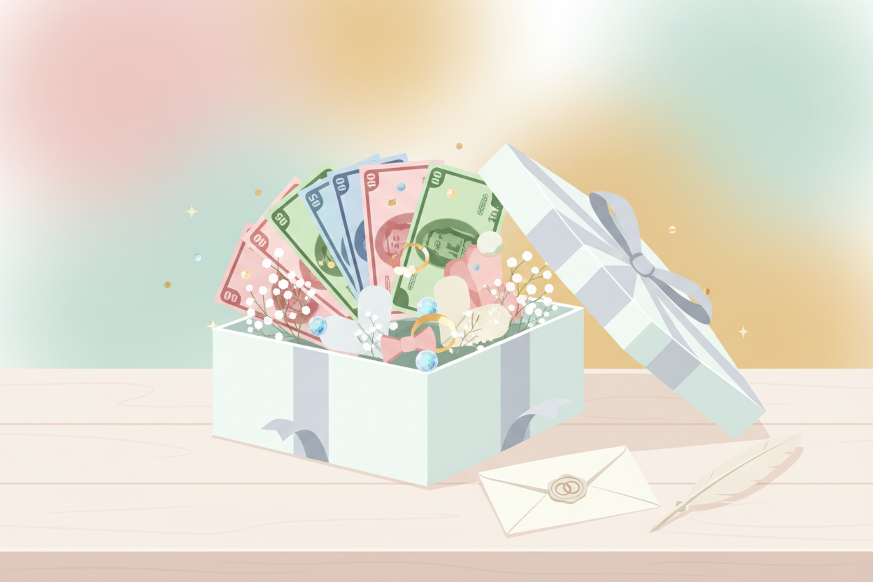 Hoe maak je van een kado voor een bruiloft met geld iets speciaals?