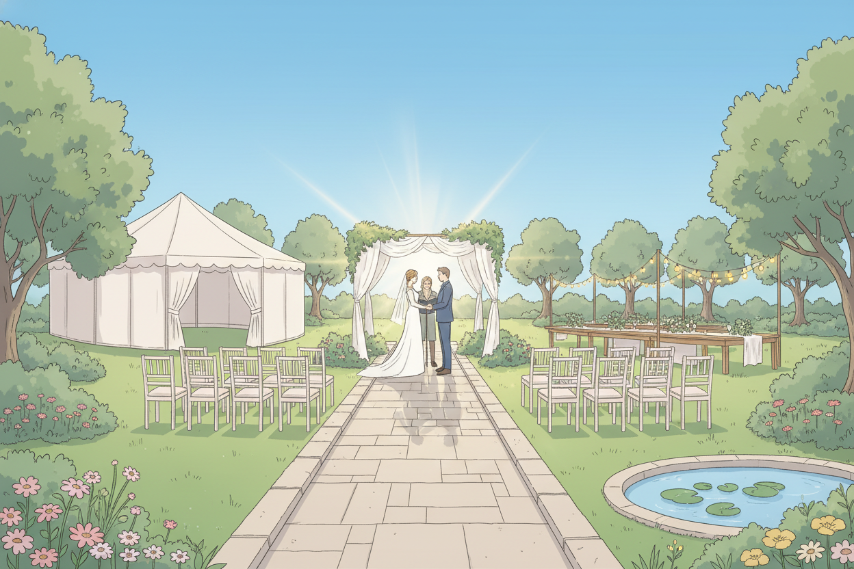 Waarom een trouwlocatie buiten ideaal is voor een zomerbruiloft