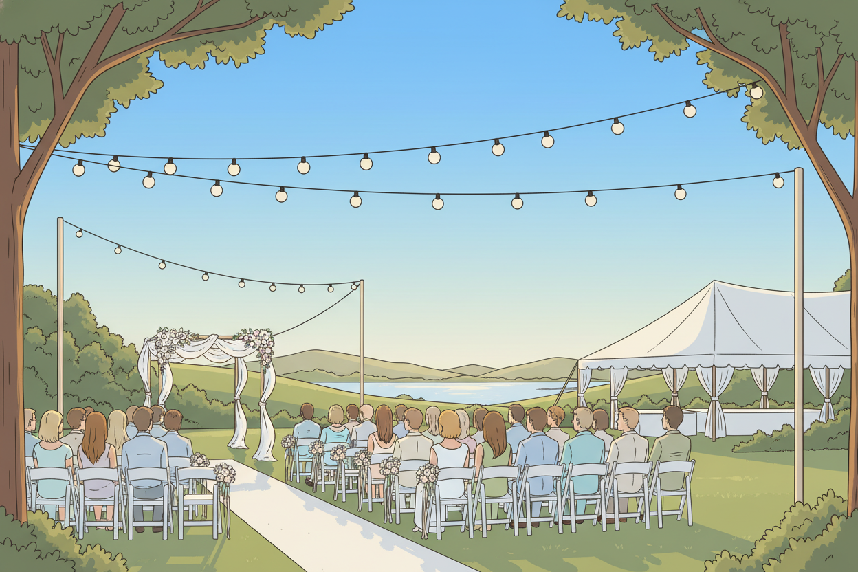 Waarom een trouwlocatie buiten ideaal is voor een zomerbruiloft