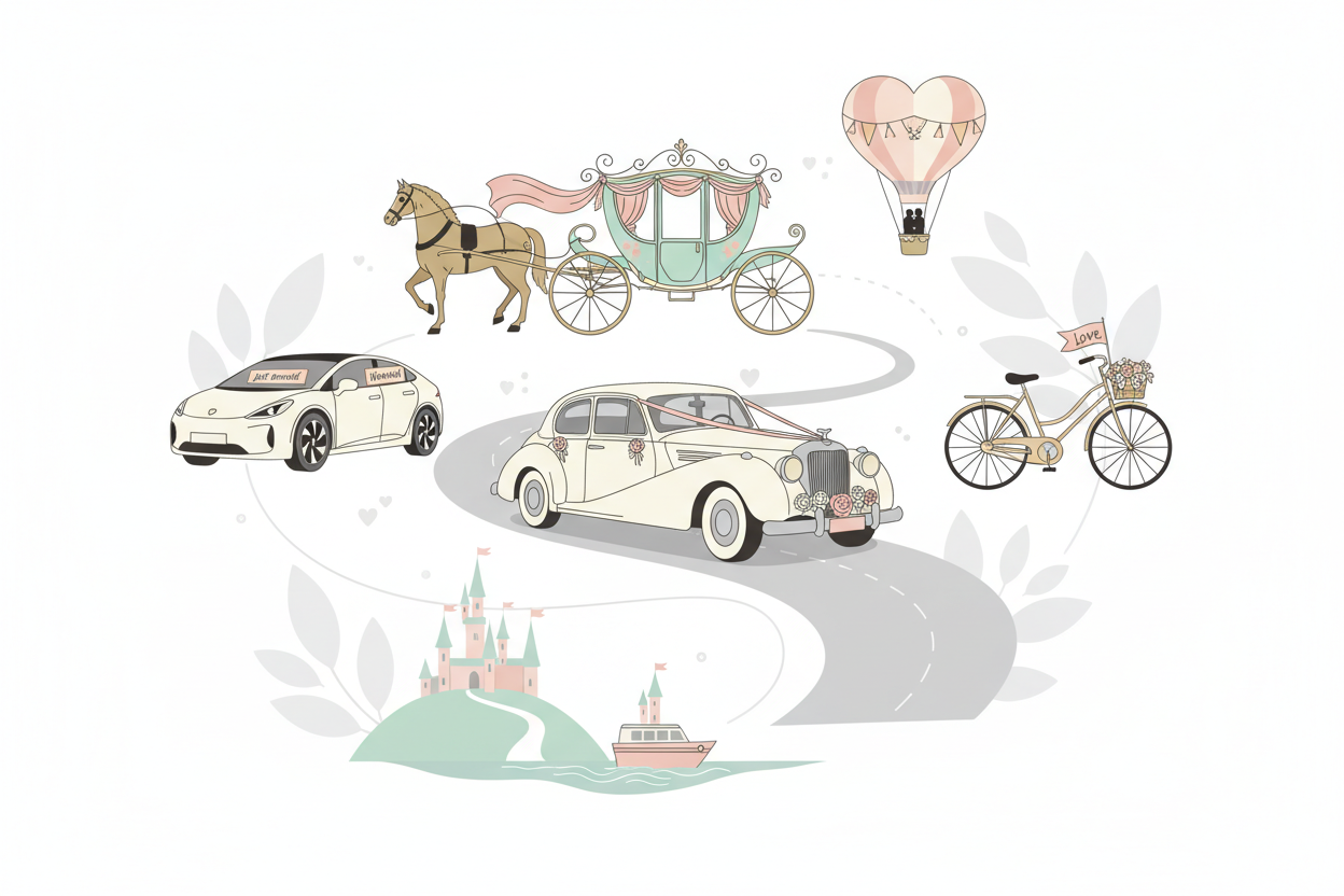 Alles wat je moet weten over trouwvervoer naar je trouwlocatie