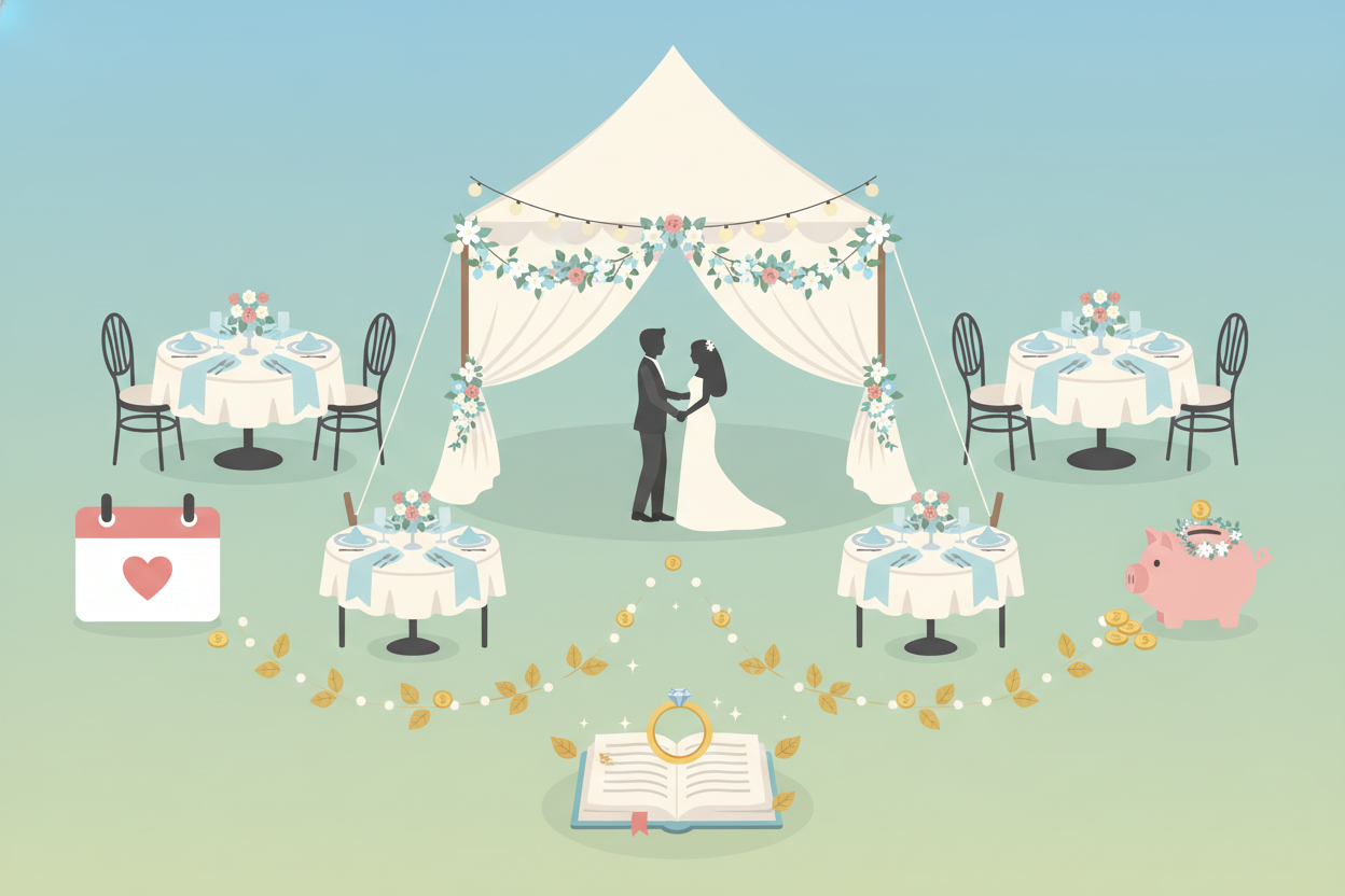 Betaalbare arrangementen voor een droomtrouwdag