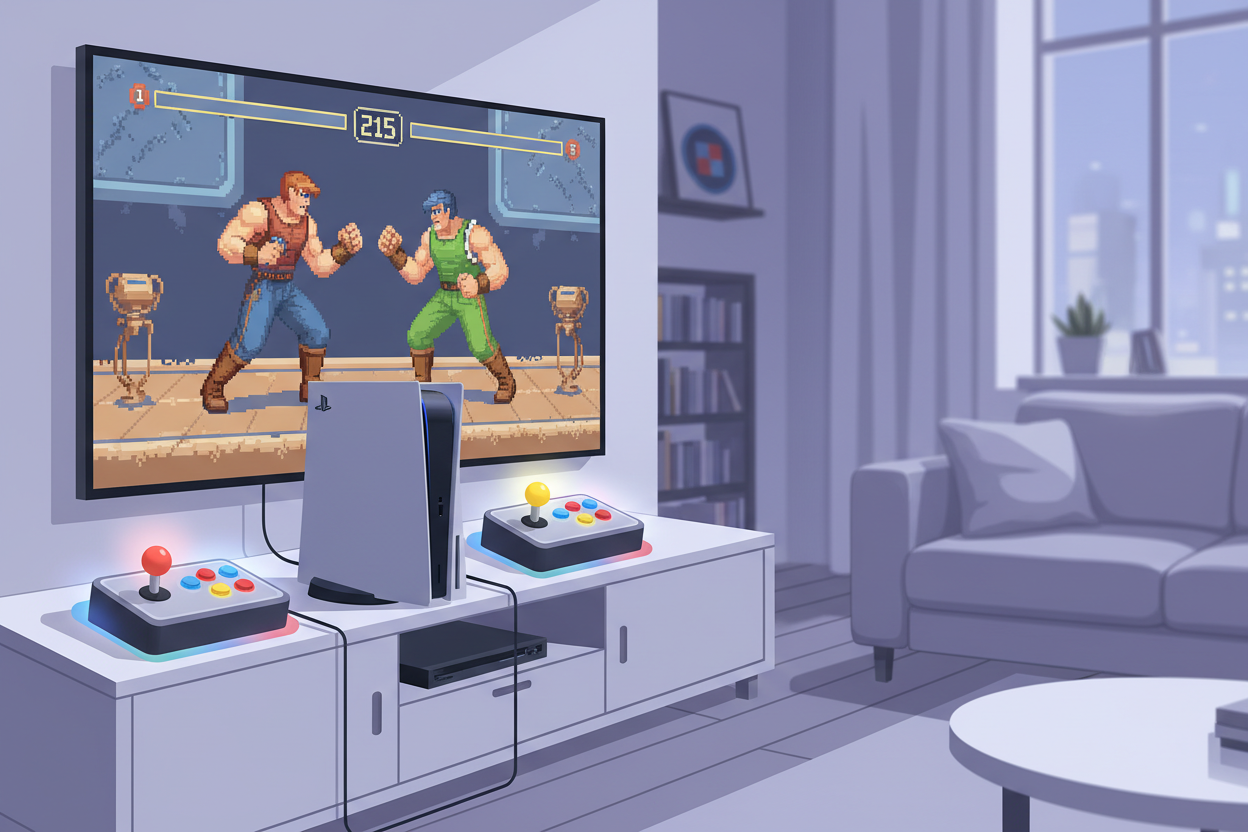 Hoe speel je arcade games op de playstation?