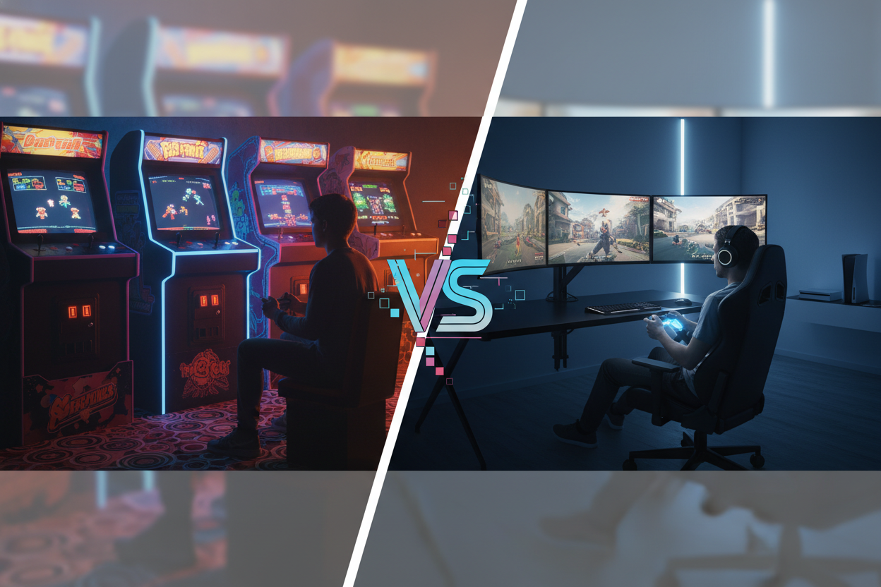 Retro arcades versus moderne games welke heeft de voorkeur van gamers
