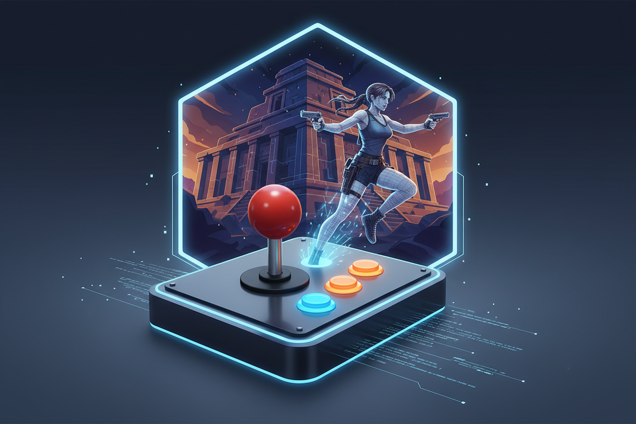 tombraider spelen met een arcade joystick: een gids