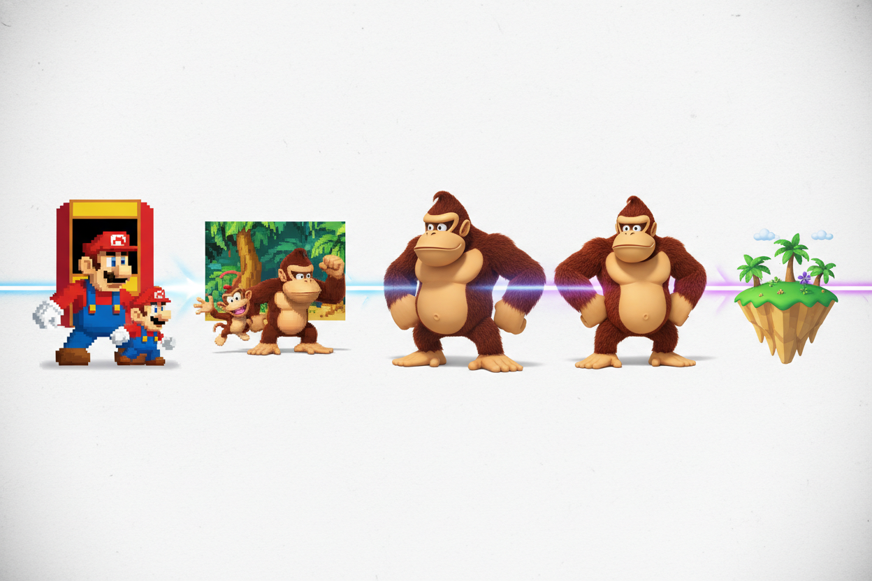 De evolutie van donkey kong 1990: van klassieker tot icoon