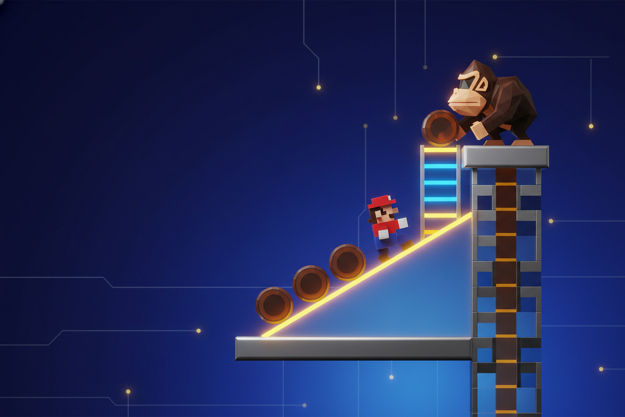 De magie van het donkey kong spel jaren 80: een retro terugblik