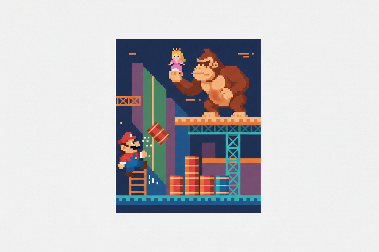 De magie van het donkey kong spel jaren 80: een retro terugblik