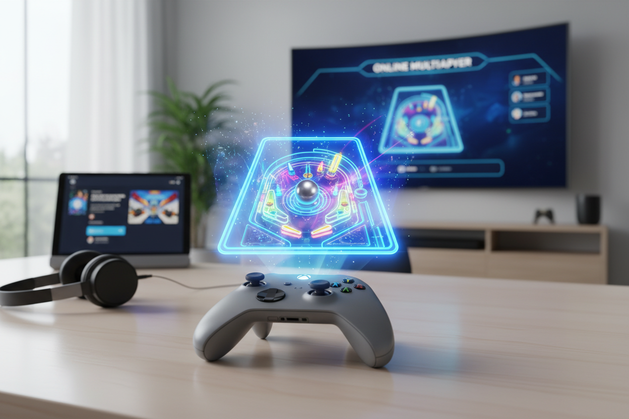 Waar vind je pinball online op xbox?