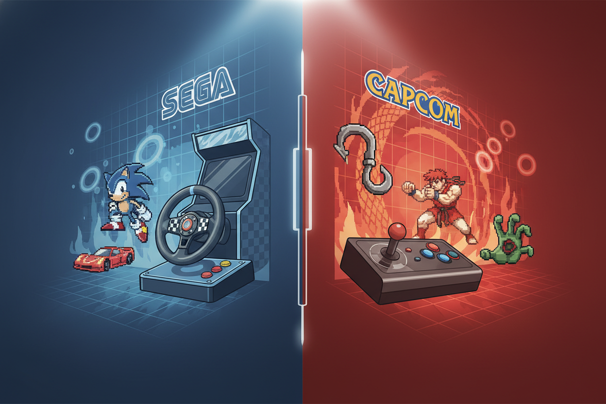 Vergelijking: sega vs capcom arcade klassiekers