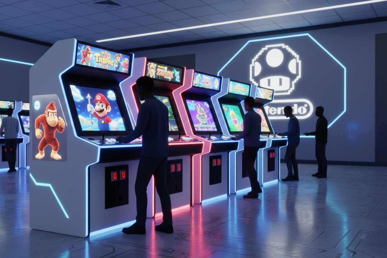 De geschiedenis van arcade kasten in nintendo's wereld