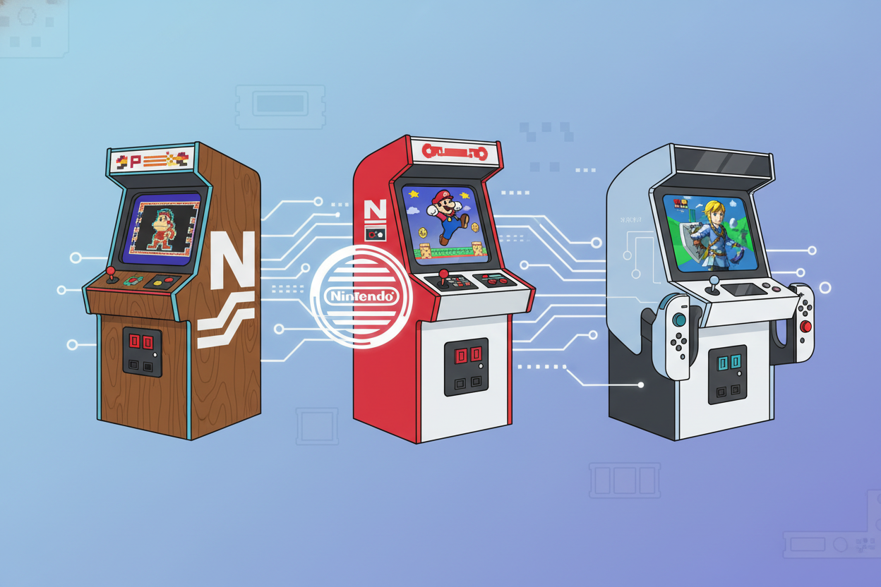 De geschiedenis van arcade kasten in nintendo's wereld