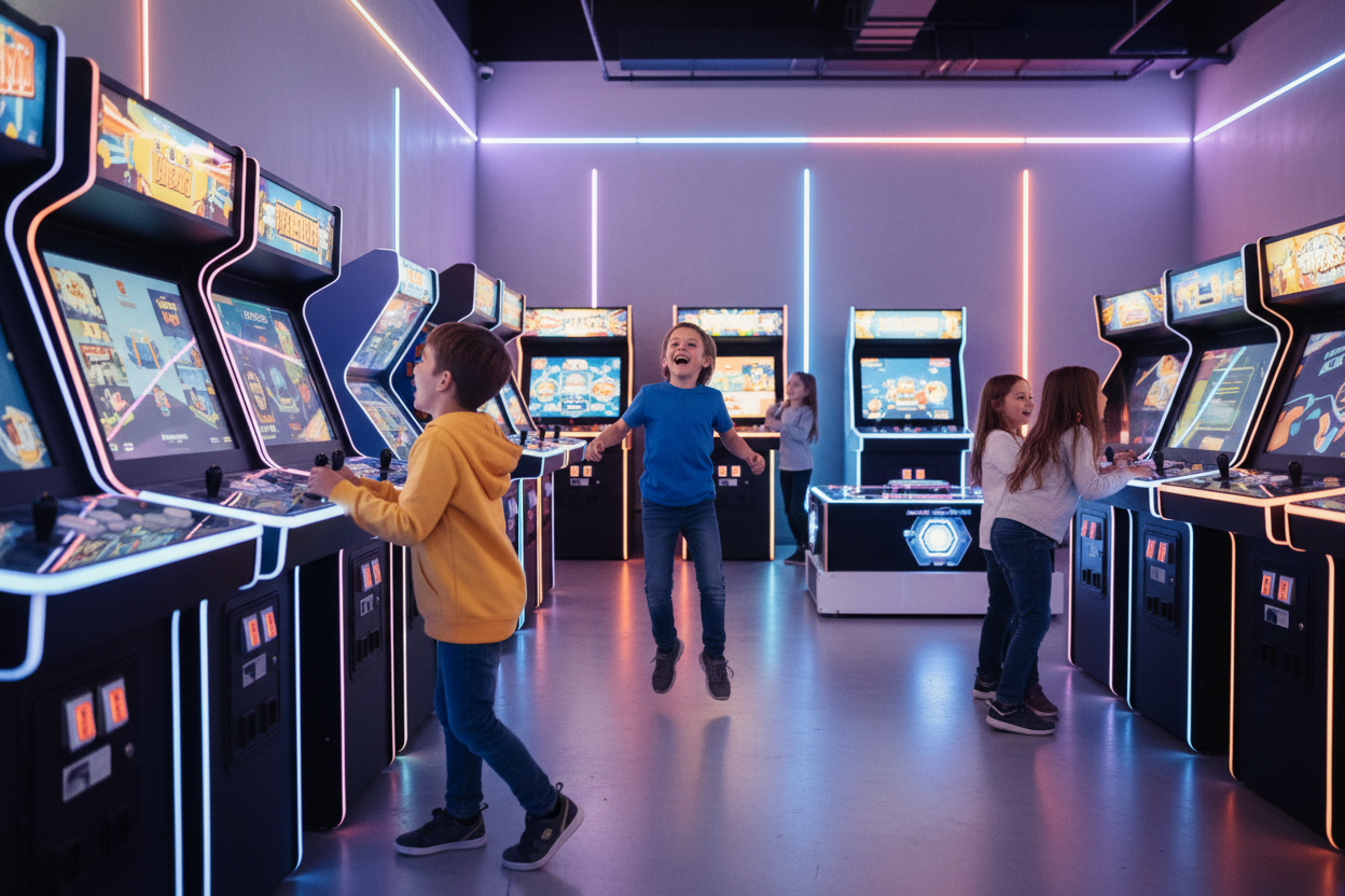 Wat zijn arcade games en waarom zijn ze populair bij kinderen?