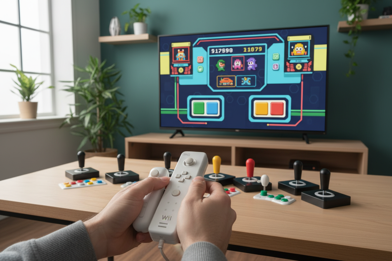 Hoe speel je arcade games op de wii?