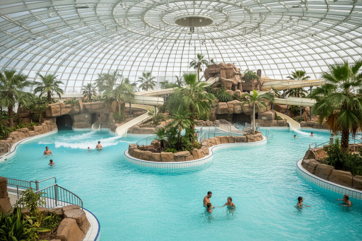 Waar vind je een vakantiepark met subtropisch zwembad?